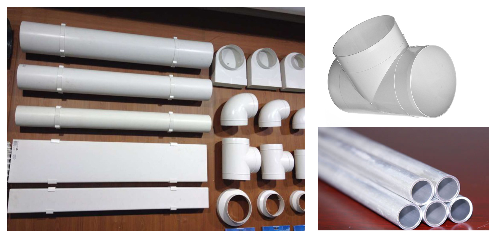 Пластиковые вентиляционные трубы, воздуховоды, прямоугольные каналы и их описание