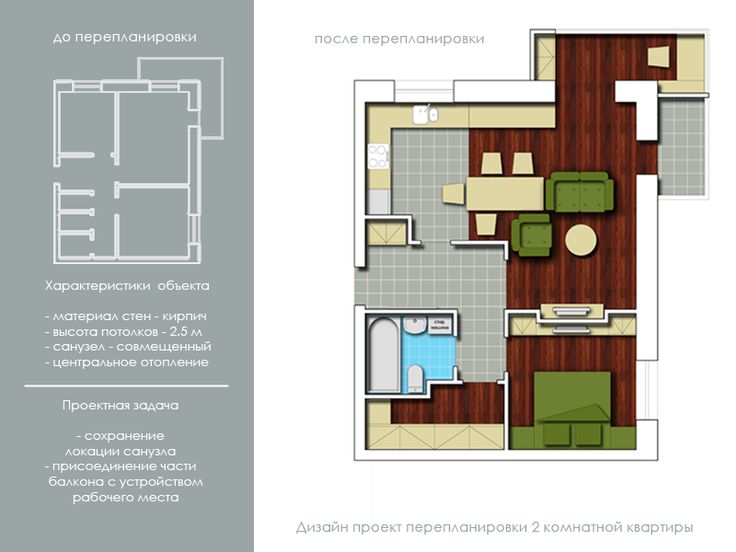 Проект перепланировки апартаментов