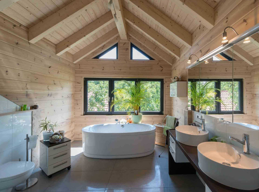 Как сделать ванную в деревянном доме