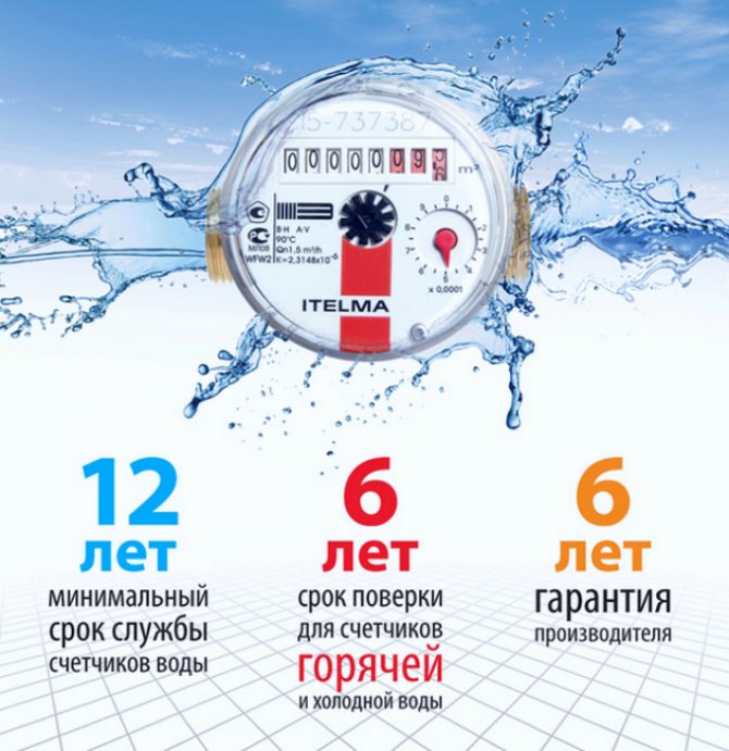 Срок службы счетчиков горячей и холодной воды: рекомендации, период гарантии, замена