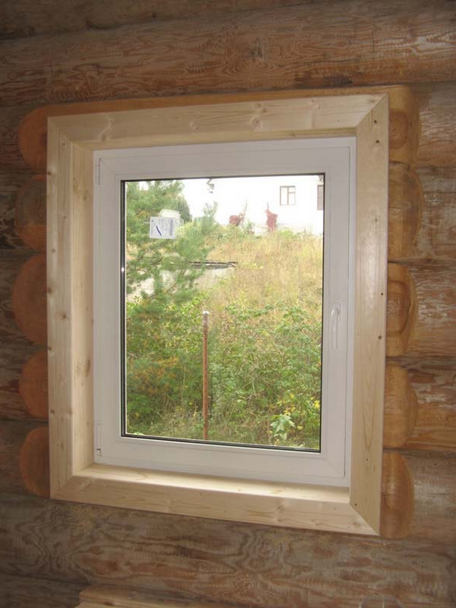 Установка откосов на пластиковые окна в деревянном доме