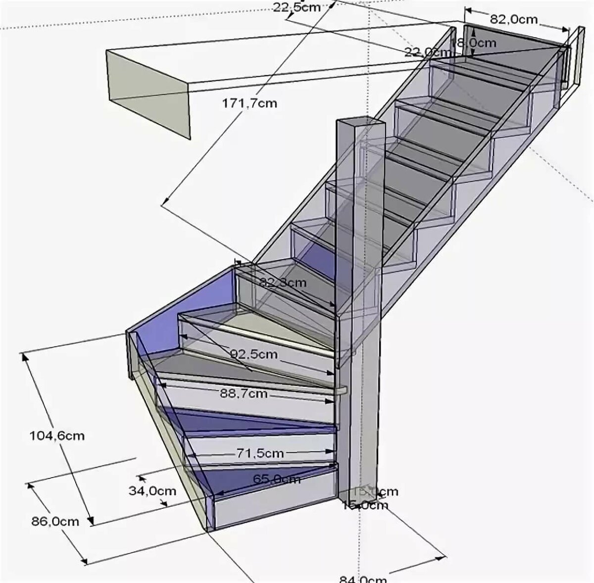 Как сделать лестницу своими руками на даче