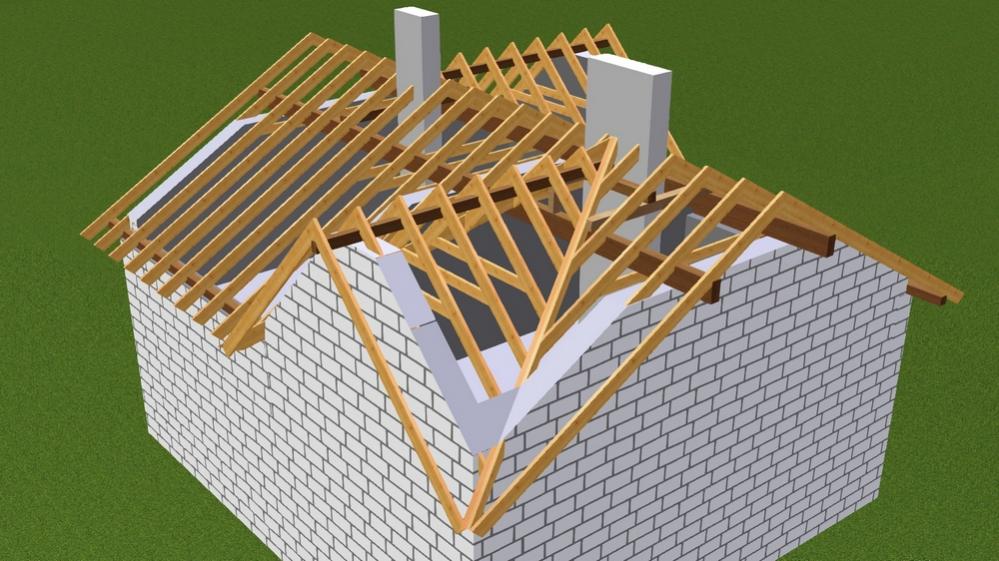 Как сделать трехскатную крышу своими руками