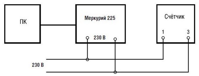 Схема счетчика меркурий 201