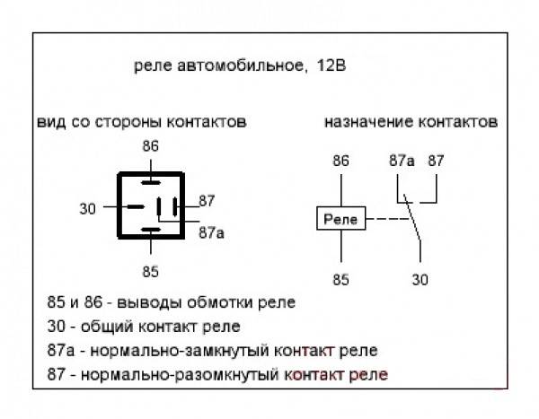 Реле в схеме