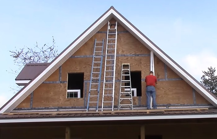 Как сделать фронтон двухскатной крыши: разновидности фронтонов, инструкция по возведению фронтона для деревянного дома правильно