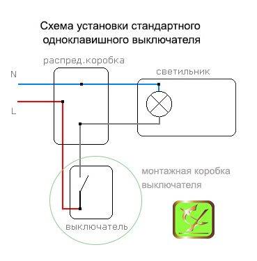 Схема подключения двойного выключателя на две