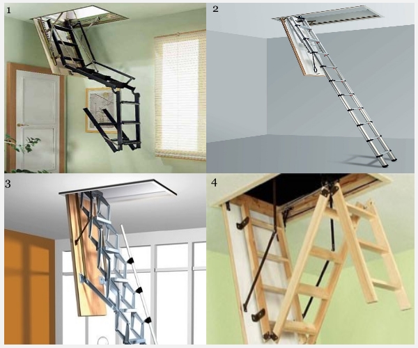 Как сделать раскладную лестницу для чердака