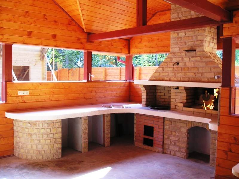 Как построить летнюю кухню (40 фото)