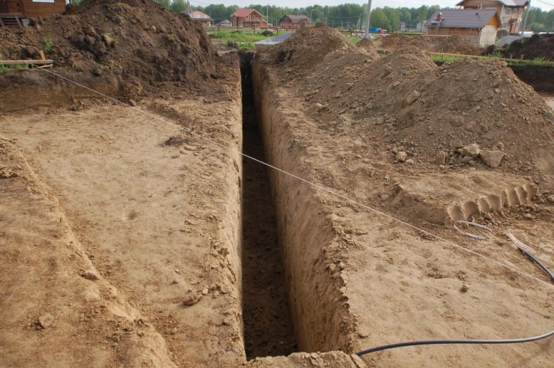 Сколько стоит выкопать траншею под водопровод вручную