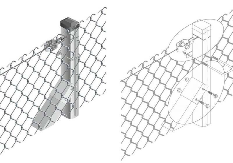 Как поставить забор из сетки-рабицы