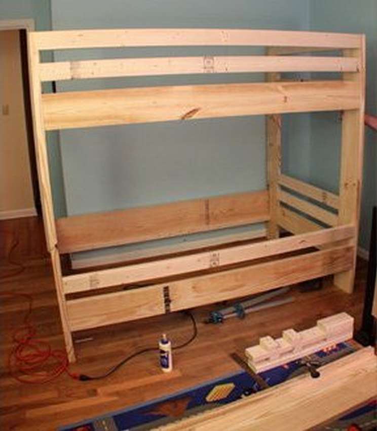 Простая двухъярусная кровать: пошаговая инструкция с фото