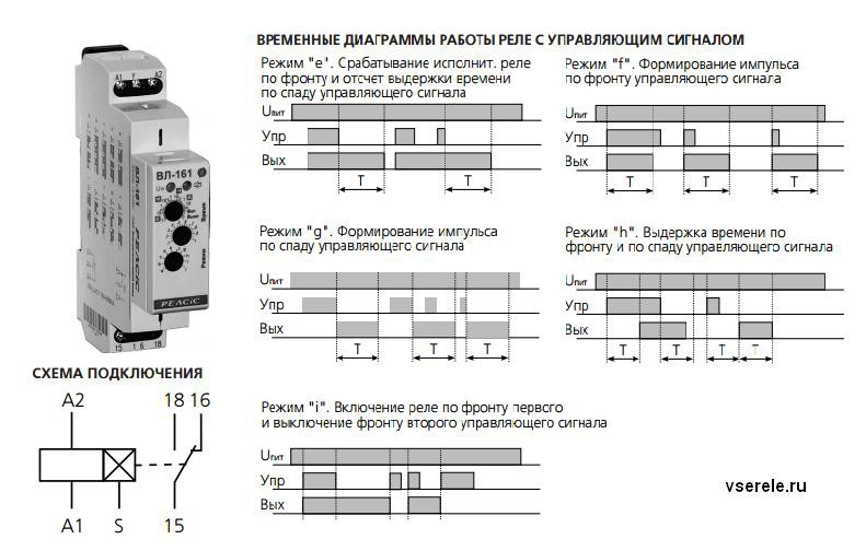 Электрическая схема реле времени