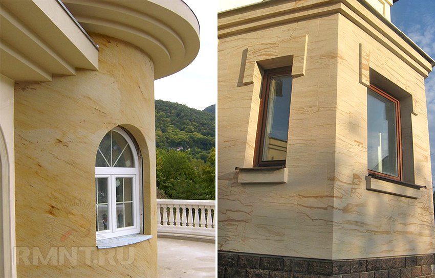Использование гибкого камня для отделки фасадов дома
