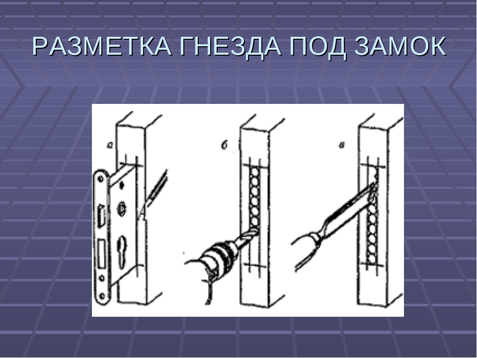 Установка врезного замка расценка