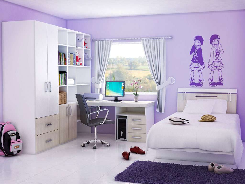 Обои в комнату для подростка девочки: рекомендации по выбору стиля и цвета + фото