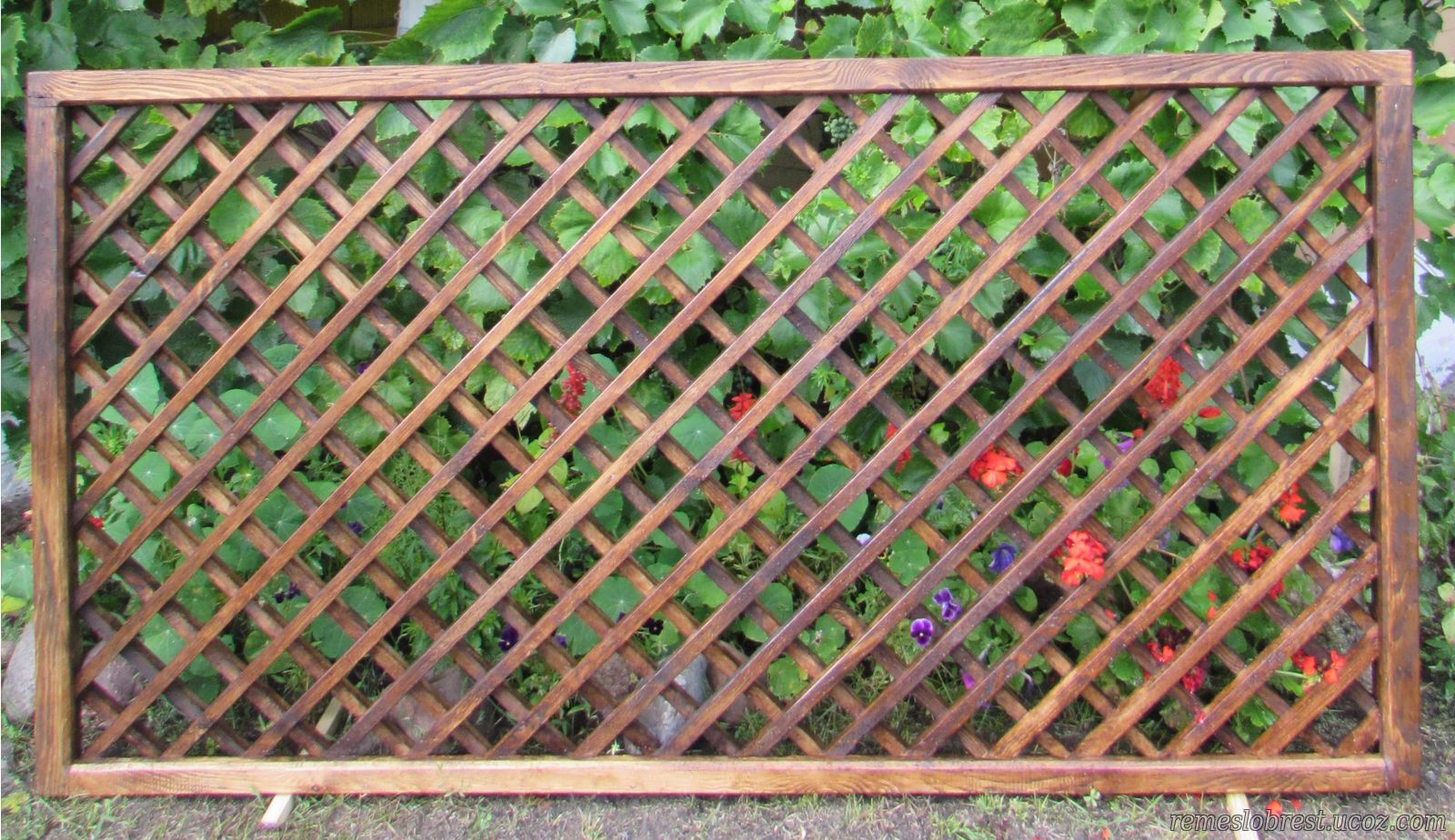 Деревянная садовая решётка (шпалера) своими руками: пошаговая фото инструкция с пояснениями