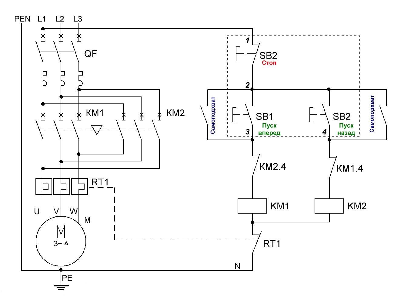 Схема подключения электродвигателя 380 через кнопку. Реверсивный пускатель схема 380. Схема подключения пускателя реверс 220. Схема подключения магнитного пускателя на 380 с реверсом. Схема реверса электродвигателя на 220в через пускатель.