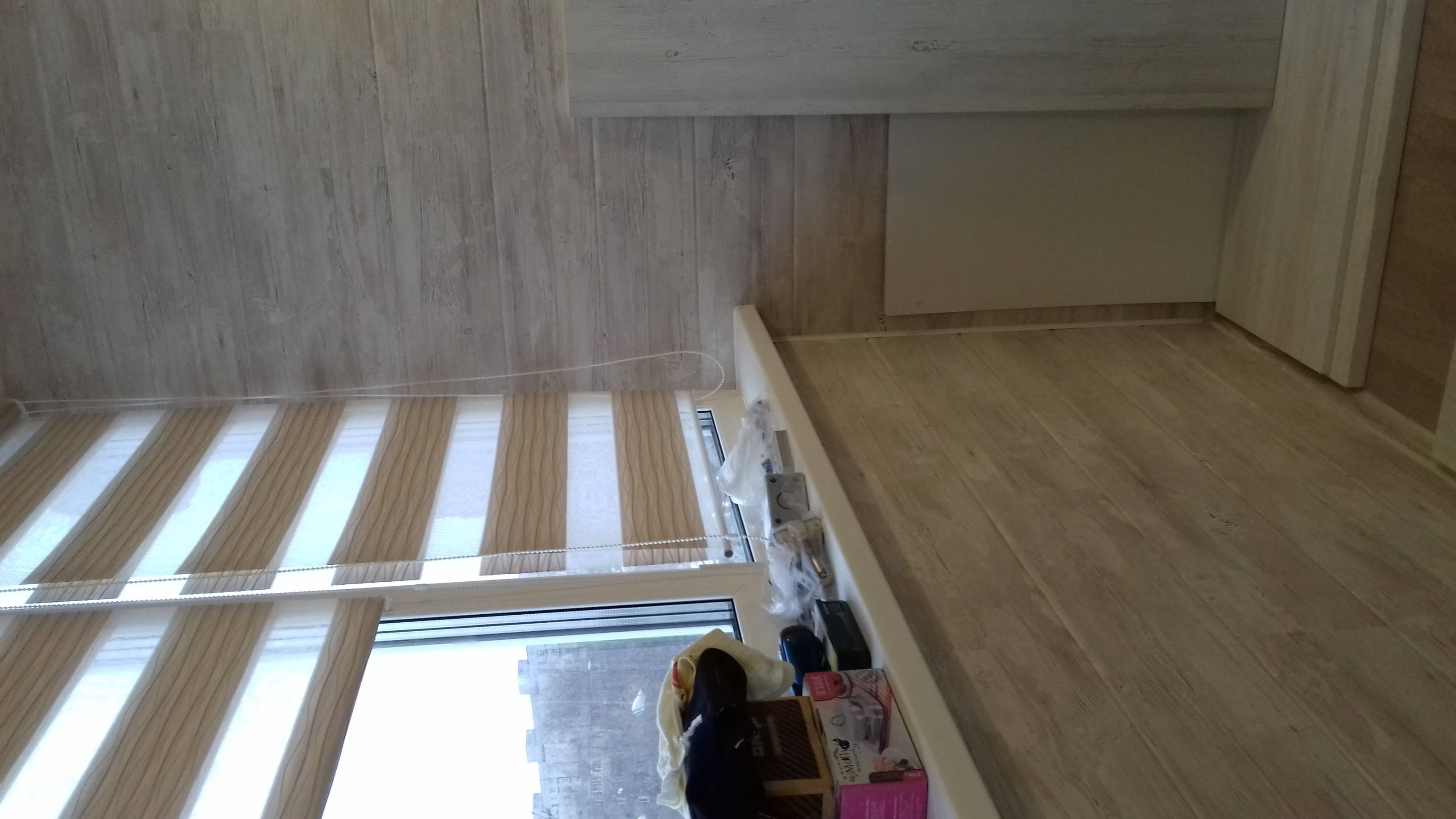 Использование ламината для отделки балкона и лоджии