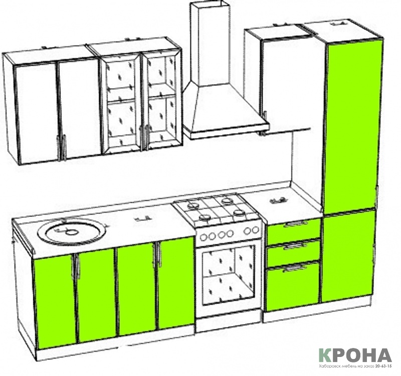 Правильная кухонный гарнитур