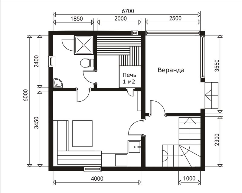 Схема дачного домика 5 на 5 - 97 фото