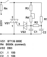 Bt136 600e характеристики схема подключения