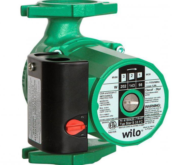 Эксплуатация циркуляционных насосов для отопления Wilo