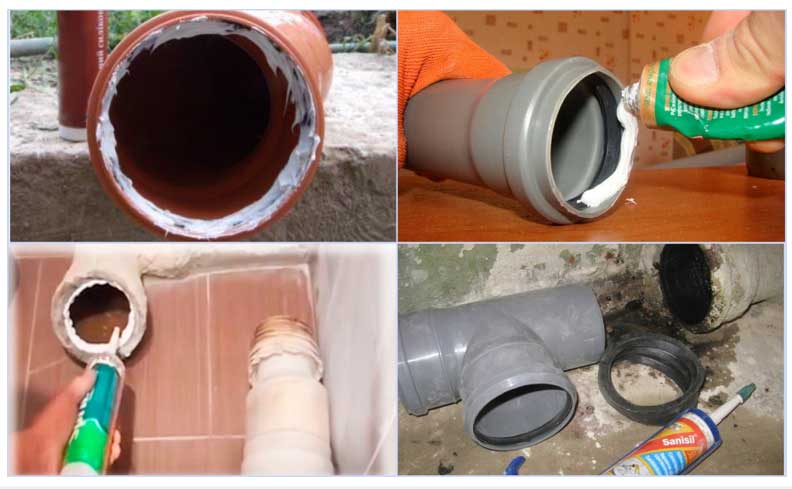Основные способы герметизации канализационных труб