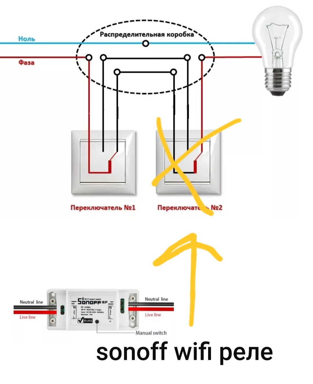 Как подключить выключатель с подсветкой: схема и устройство