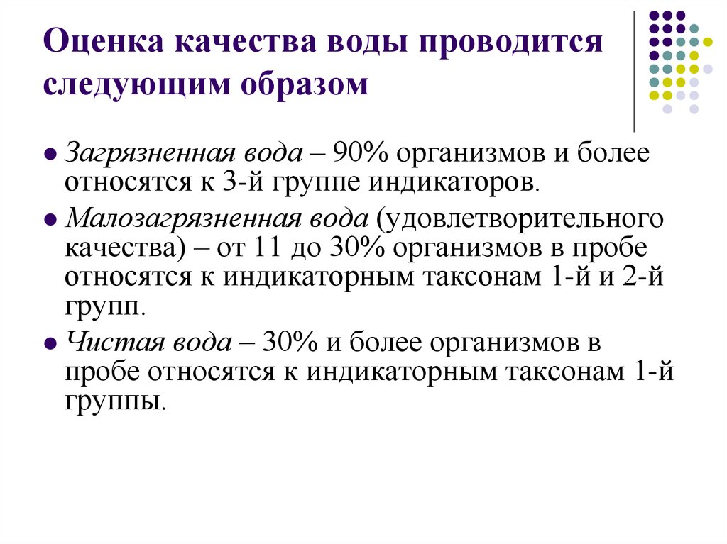 Оценка качества питьевой воды презентация