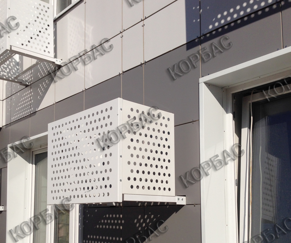 Декоративные решетки и чехлы для кондиционеров на фасад: размеры и монтаж