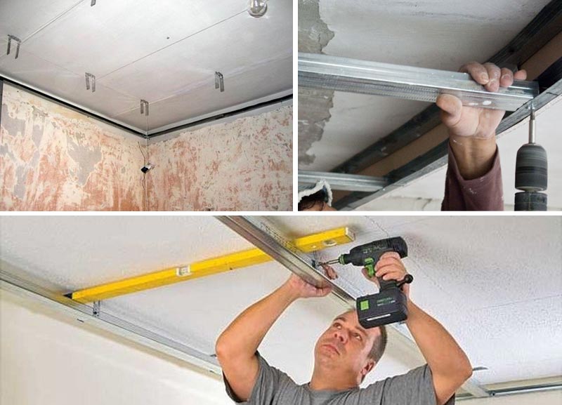 Потолок из ПВХ (пластиковых) панелей: пошаговая интрукция
