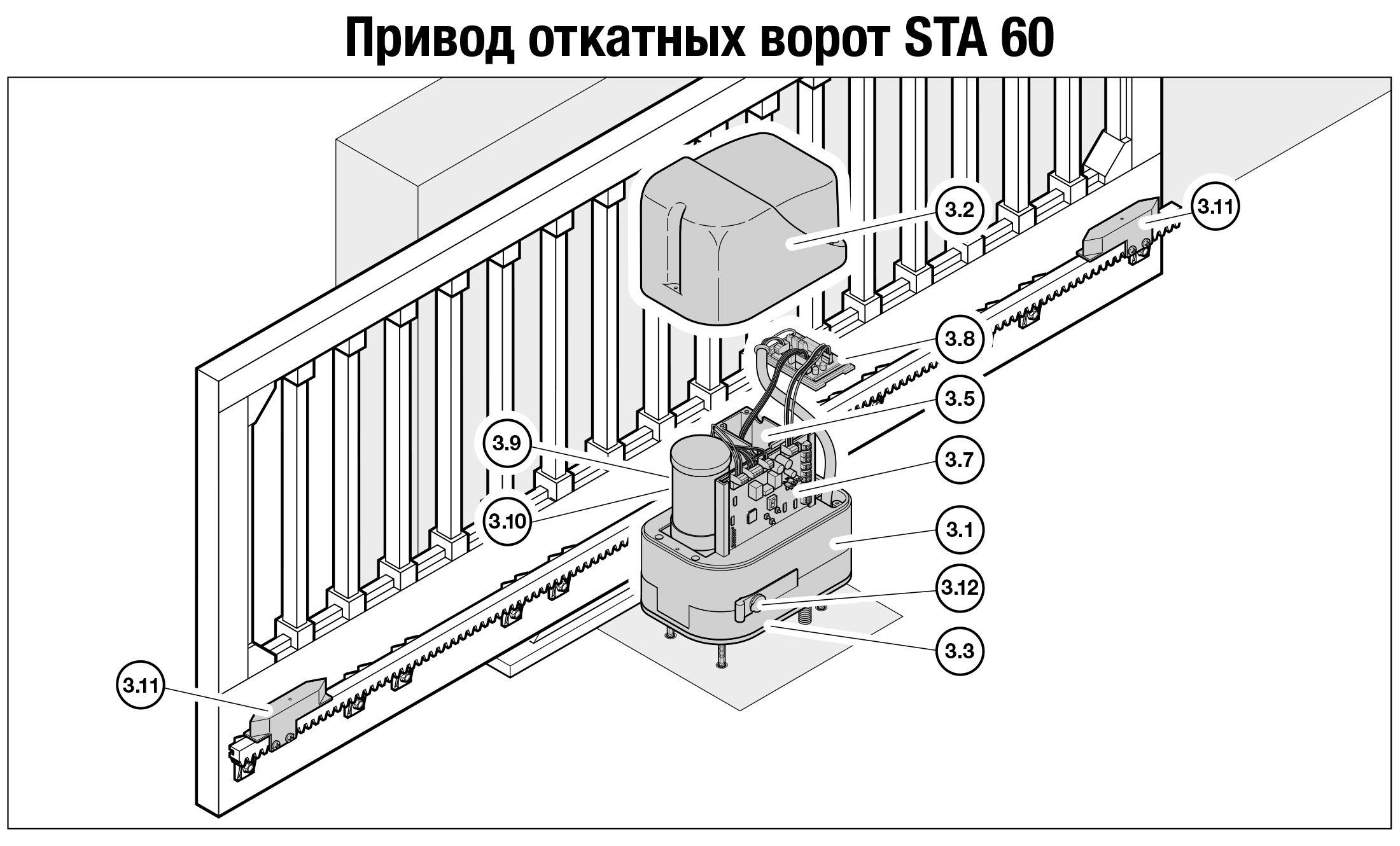 Откатные ворота с электроприводом схема подключения