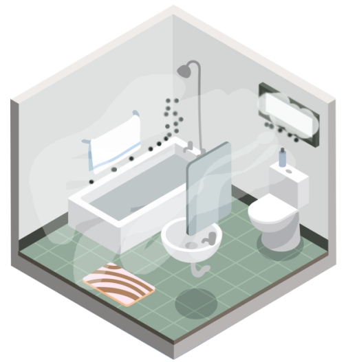 Вентиляция в ванной комнате в частном. Система вытяжной вентиляции в ванной. Приточно-вытяжная вентиляция в санузле. Вентиляция в санузле. Расположение вентиляции в ванной комнате.