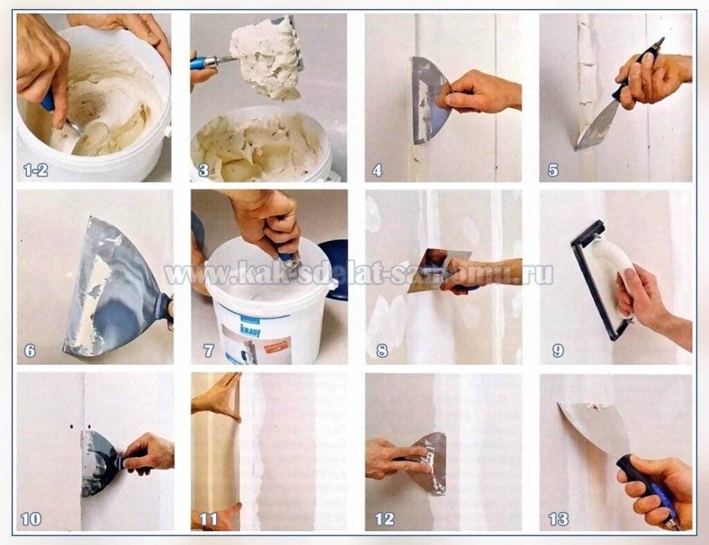 Как правильно зашпаклевать потолок своими руками