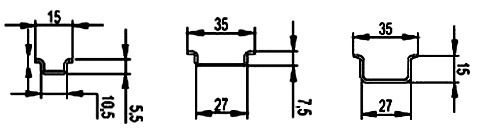 Габариты автоматических выключателей для монтажа на DIN-рейку