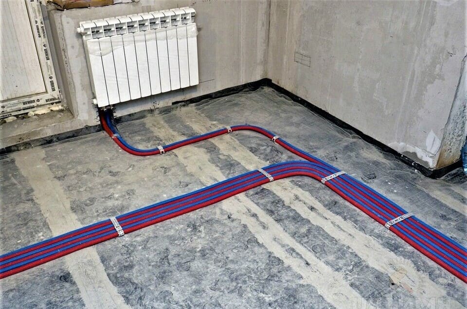 Как сделать прокладку труб системы отопления: в частном доме, в полу, в земле