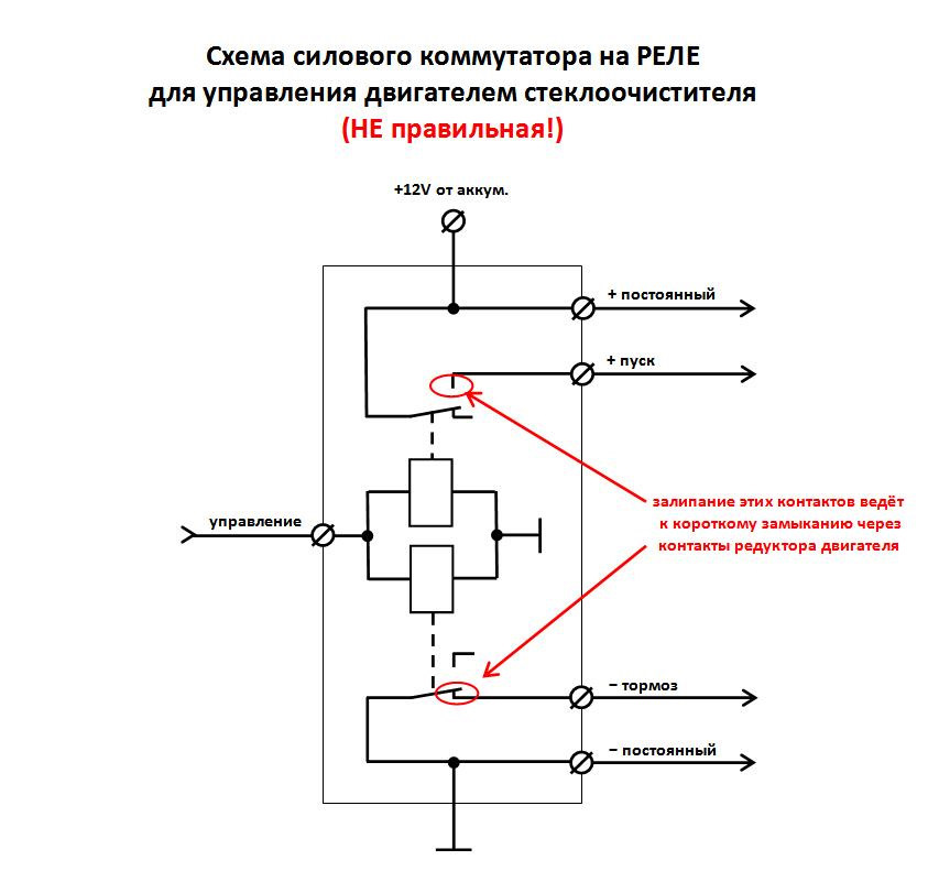 Схема и на реле