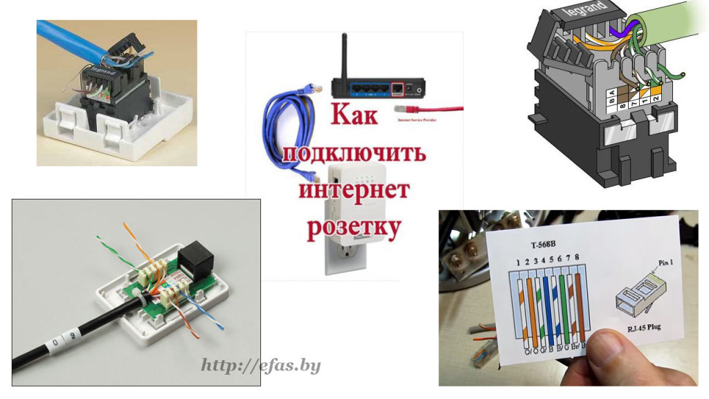 Розетка rj45 schneider electric схема подключения