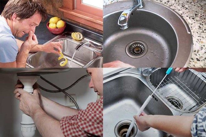 Как убрать запах канализации из раковины на кухне