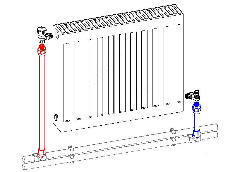 Как соединить отопление. Lemax радиаторы с22. Радиатор Compact 22-500- 400,. Схема подключения отопления 2 батареи для отопления. Панельный радиатор с22- крепления.