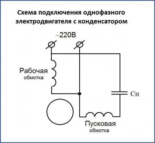 Как запустить однофазный двигатель