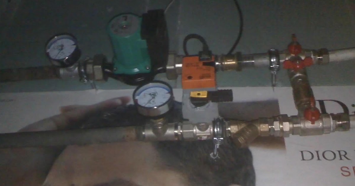 Схема обвязки фанкойла с двухходовым клапаном