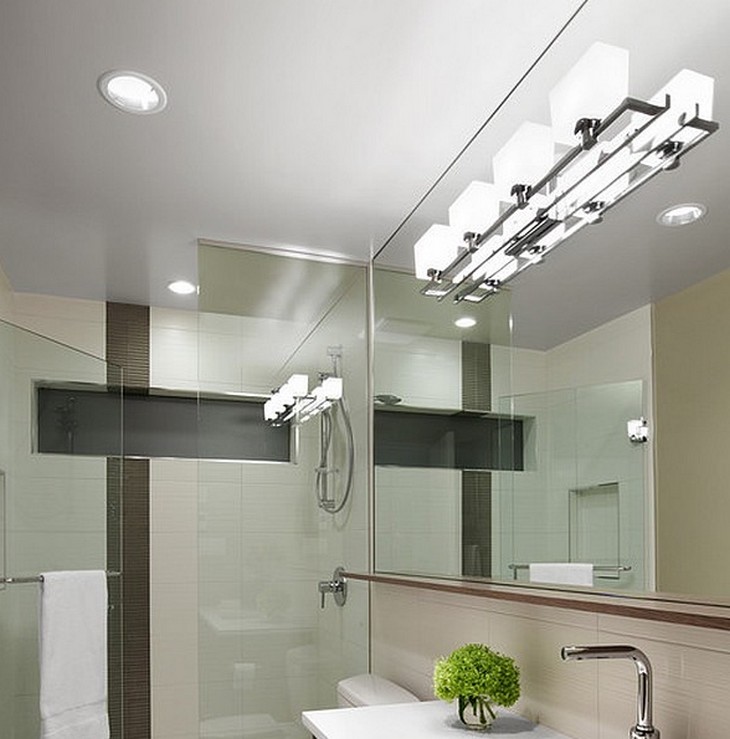 Как выбрать светильники для потолка в ванную комнату