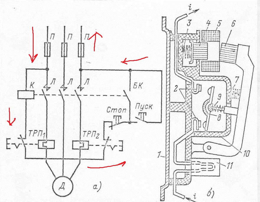 Контактор схема работы