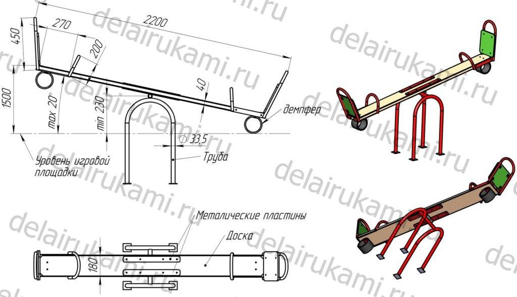 Садовые качели из профильной трубы своими руками чертежи и схемы