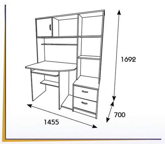 Компьютерный стол своими руками чертежи
