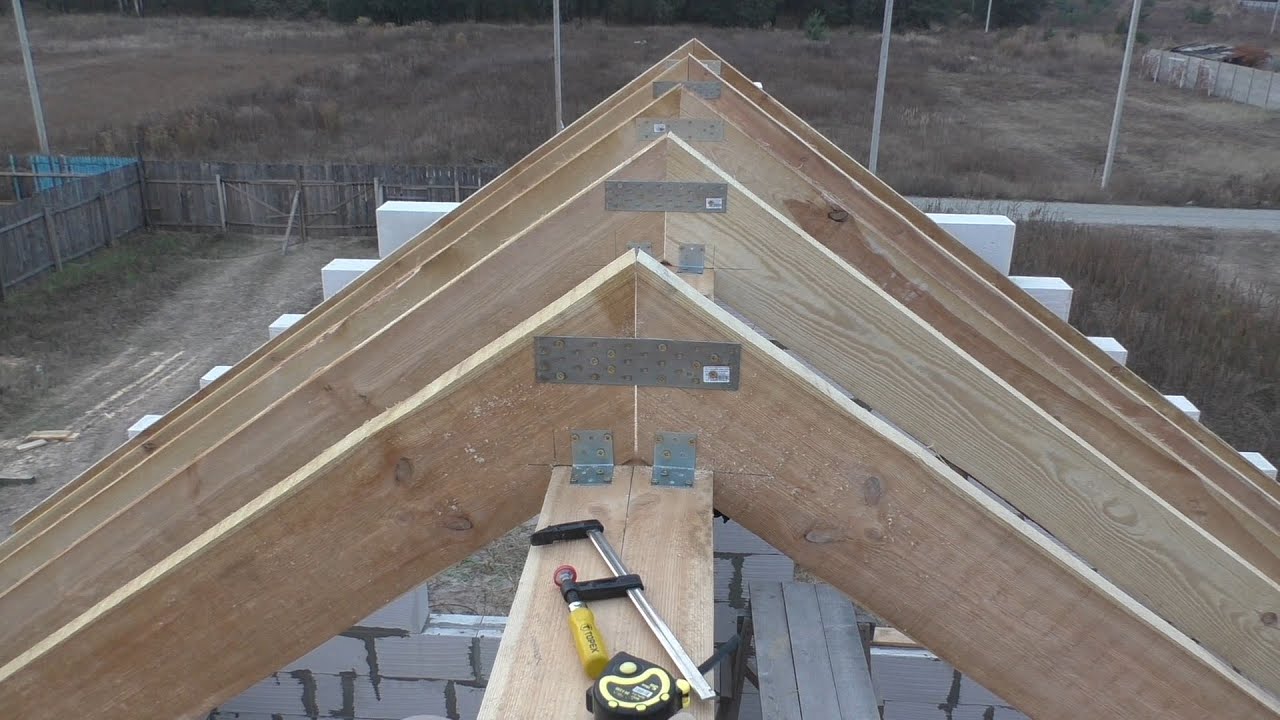 Как сделать двухскатную крышу: пошаговая инструкция в фото и видео