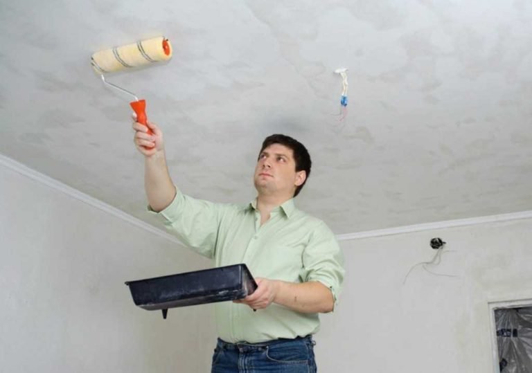 Побелка потолка своими руками: пошаговый способ с водоэмульсионной краской