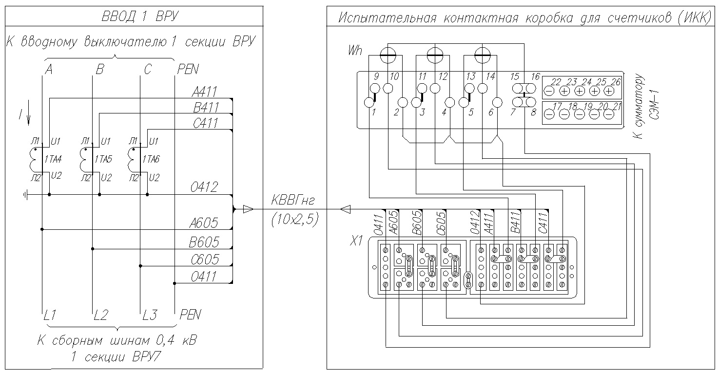Схема подключения счетчика электроэнергии трехфазного через трансформаторы тока меркурий 230 ам 03